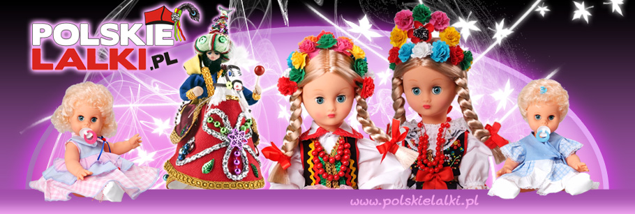 Doll in Lowicz folk dress 40 cm